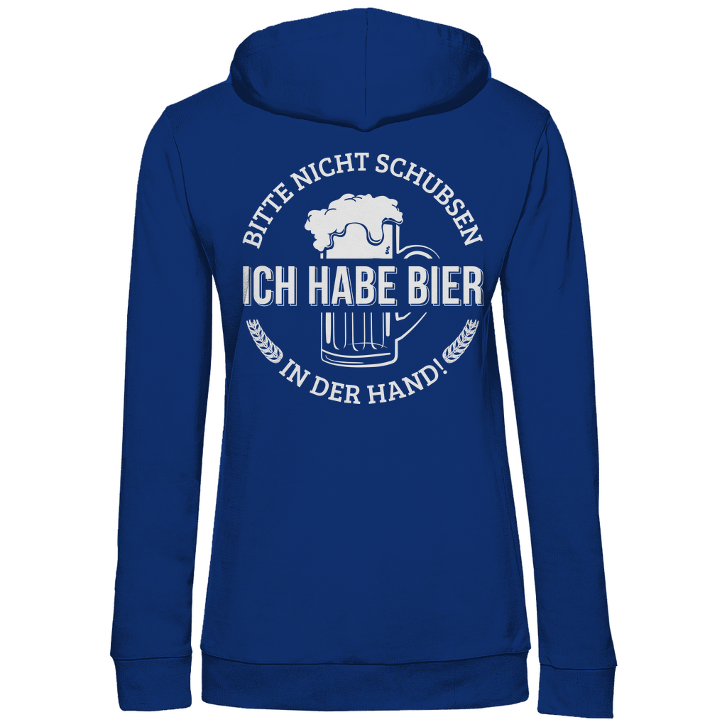 Bitte nicht schubsen - Damen Hoodie Royal
