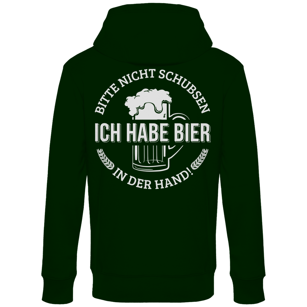 Bitte nicht schubsen - Unisex Hoodie Forest Green