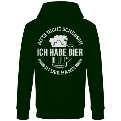 Bitte nicht schubsen - Unisex Hoodie Forest Green