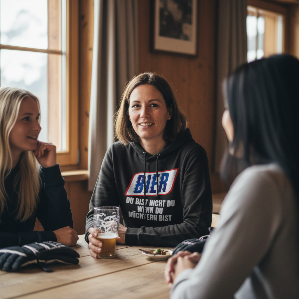 Bier du bist nicht du wenn du nüchtern bist - Damen Hoodie
