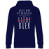 Alles was du brauchst ist Bier - Unisex Hoodie Navy Blue