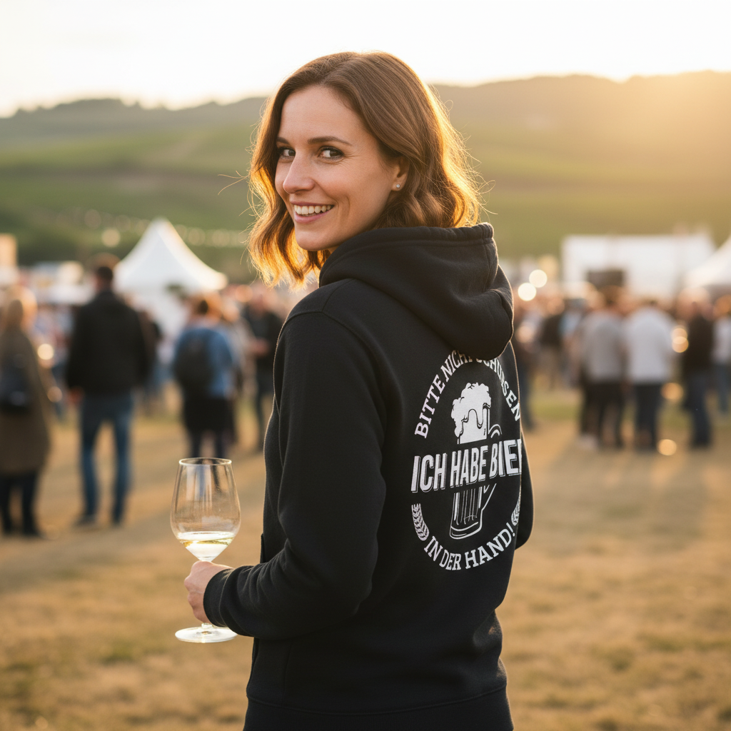 Bitte nicht schubsen - Damen Hoodie