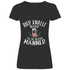 Bier knallt besser als die meisten Männer - V-Neck Damenshirt Black