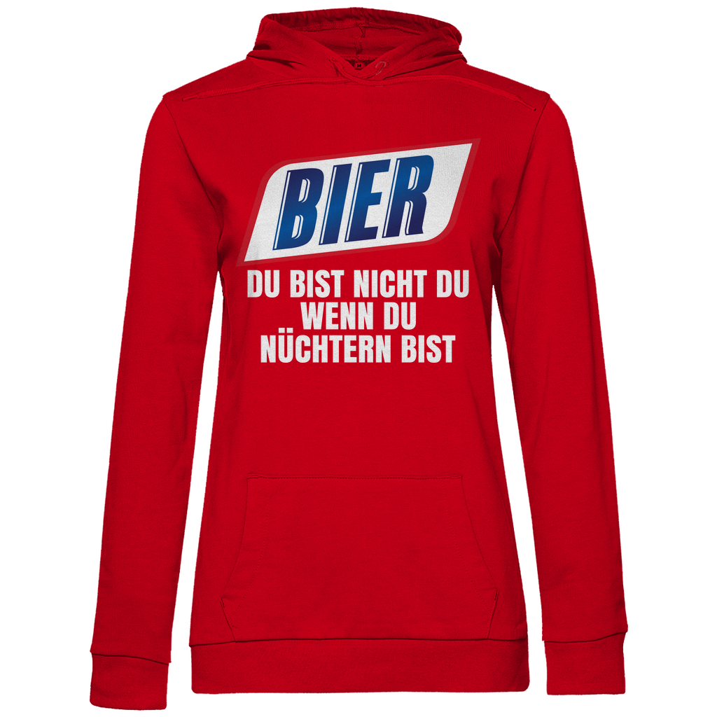 Bier du bist nicht du wenn du nüchtern bist - Damen Hoodie Red