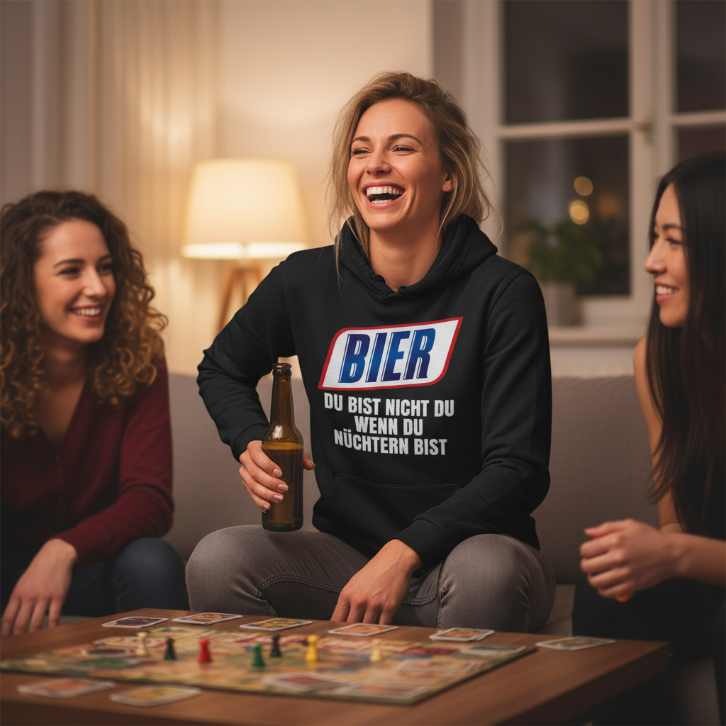 Bier du bist nicht du wenn du nüchtern bist - Damen Hoodie