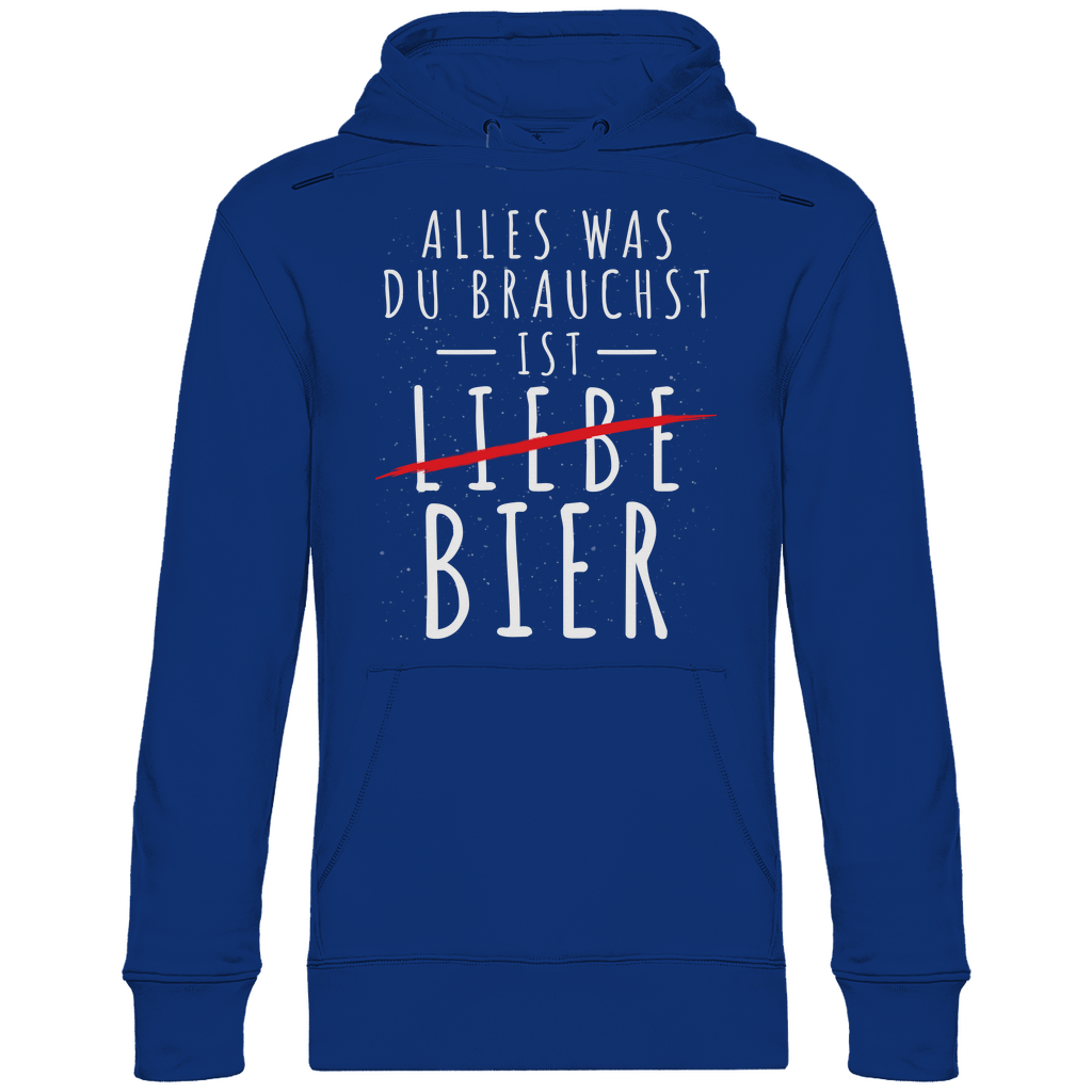 Alles was du brauchst ist Bier - Unisex Hoodie Royal