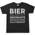 Bier weil keine gute Geschichte jemals mit einem Salat beginnt - Herren Shirt Black