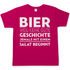 Bier weil keine gute Geschichte jemals mit einem Salat beginnt - Herren Shirt Sorbet