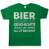 Bier weil keine gute Geschichte jemals mit einem Salat beginnt - Herren Shirt Kelly Green