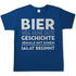Bier weil keine gute Geschichte jemals mit einem Salat beginnt - Herren Shirt Royal Blue