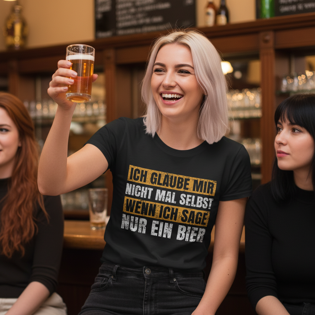 Ich glaube mir nicht mal selbst wenn ich sage nur ein Bier - Damenshirt