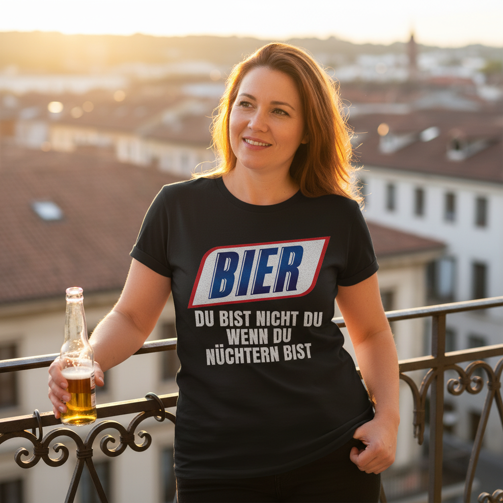 Bier du bist nicht du wenn du nüchtern bist - Damenshirt