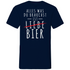 Alles was du brauchst ist Bier - Herren V-Neck Shirt Navy