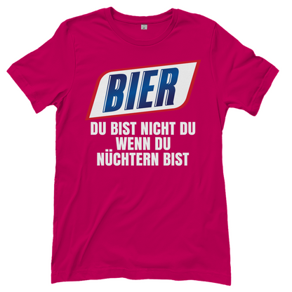 Bier du bist nicht du wenn du nüchtern bist - Damenshirt Sorbet