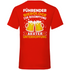 Führender Bierologe zur Bekämpfung akuter Unterhopfung - Herren V-Neck Shirt Red