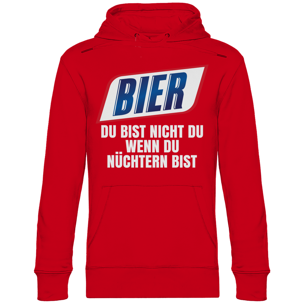 Bier du bist nicht du wenn du nüchtern bist - Unisex Hoodie Red