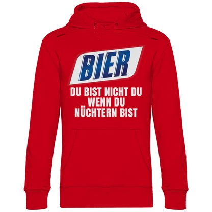 Bier du bist nicht du wenn du nüchtern bist - Unisex Hoodie Red