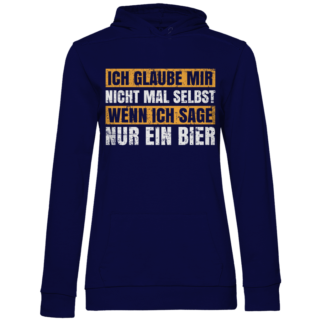 Ich glaube mir nicht mal selbst - Damen Hoodie Navy Blue