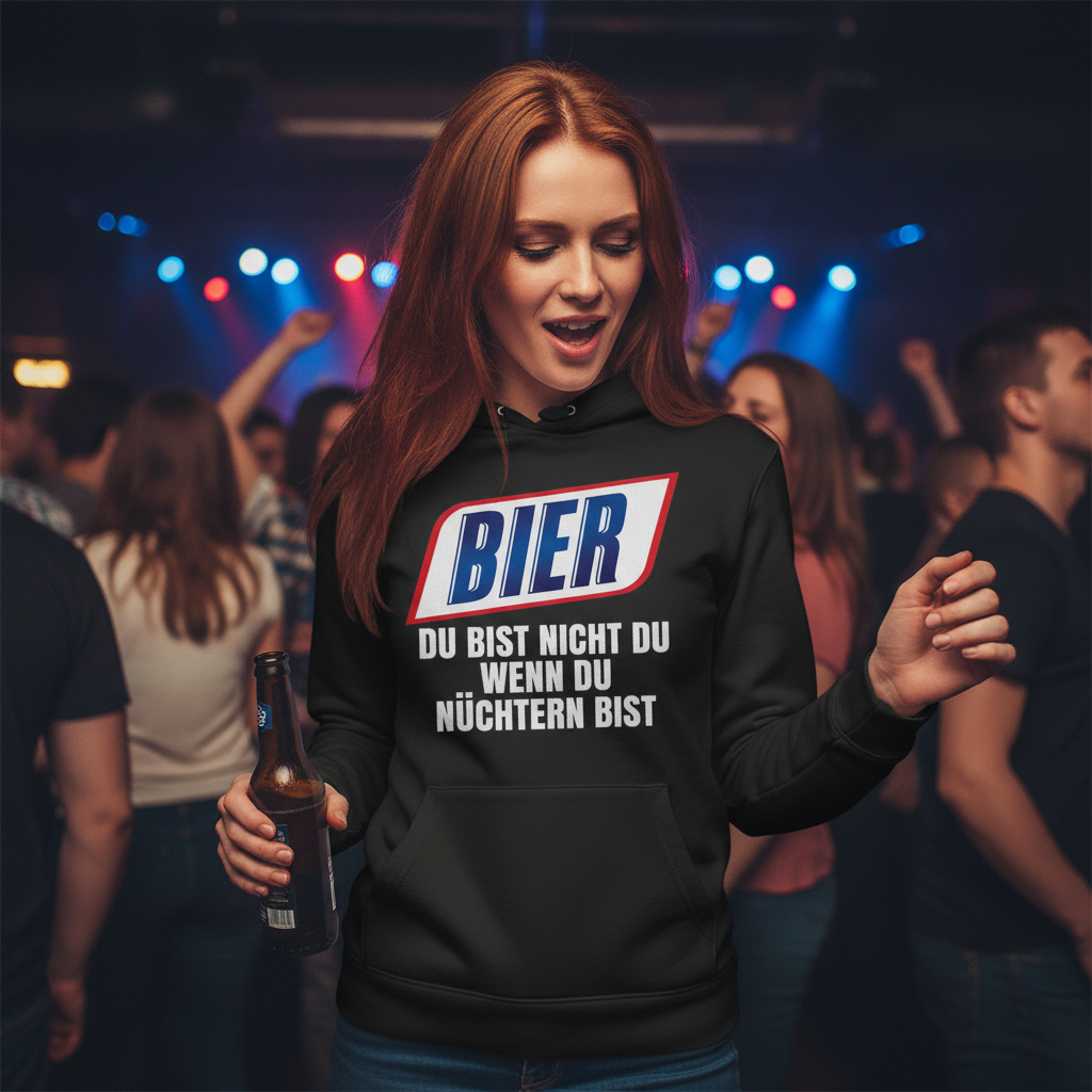 Bier du bist nicht du wenn du nüchtern bist - Damen Hoodie