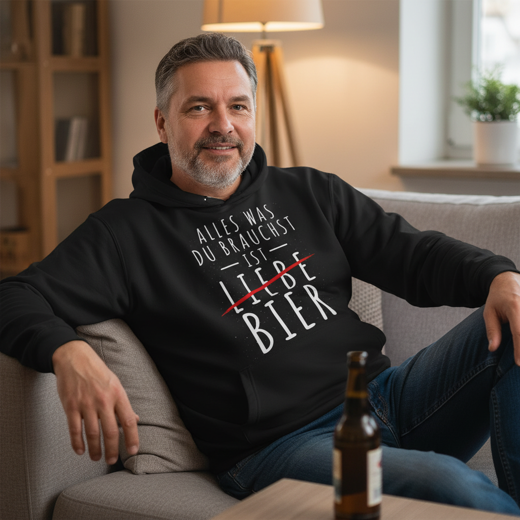 Alles was du brauchst ist Bier - Unisex Hoodie
