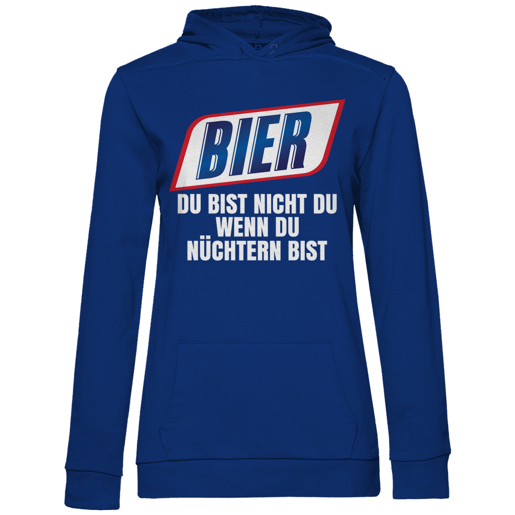 Bier du bist nicht du wenn du nüchtern bist - Damen Hoodie Royal