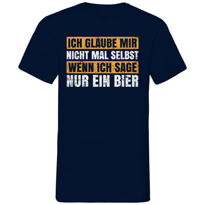 Ich glaube mir nicht mal selbst - Herren V-Neck Shirt Navy