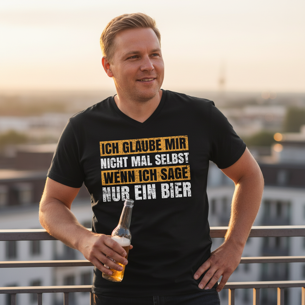 Ich glaube mir nicht mal selbst - Herren V-Neck Shirt