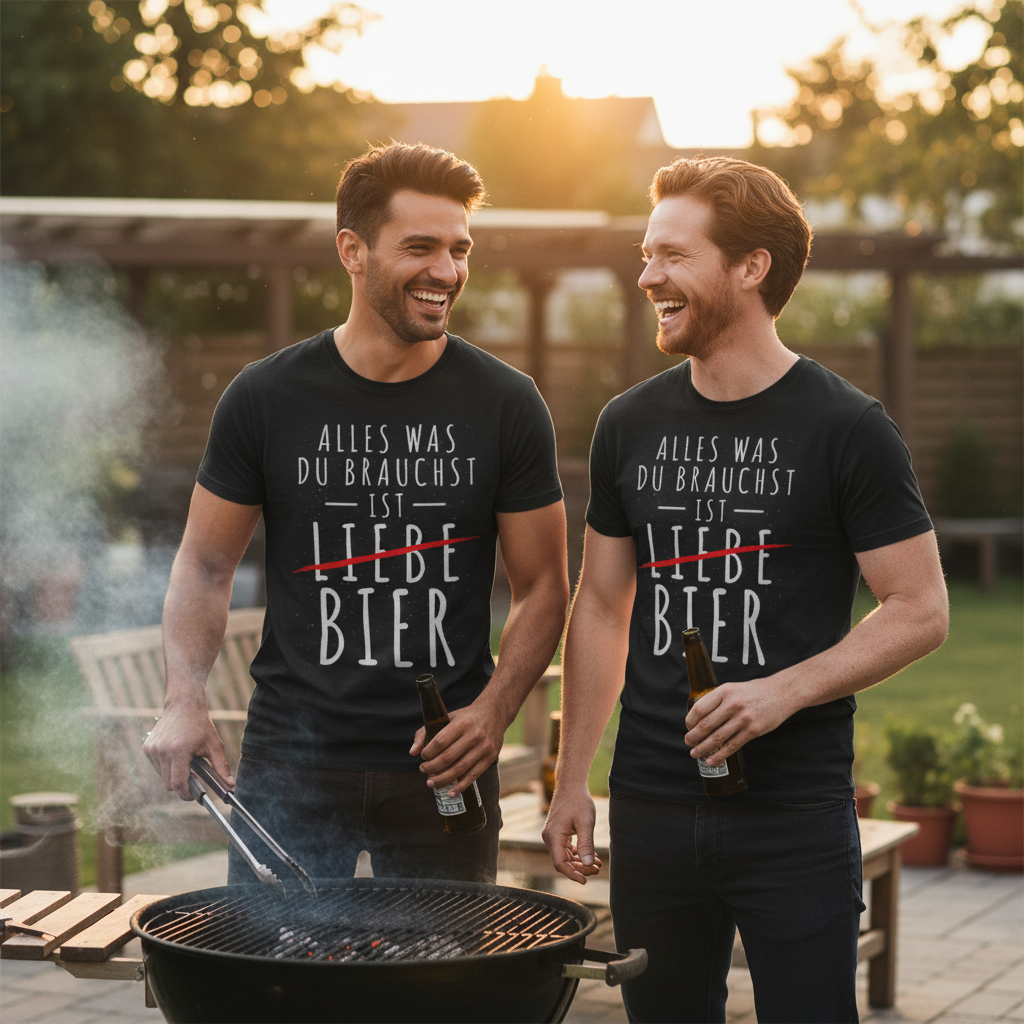 Alles was du brauchst ist Bier - Herren Shirt