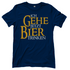 Ich gehe jetzt Bier trinken HDR - Beidseitiger Druck - Damenshirt Navy
