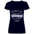 Nur hübsch sein reicht nicht Bier trinken - V-Neck Damenshirt Deep Navy