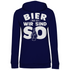 Bier und ich wir sind so - Damen Hoodie Navy Blue
