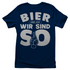 Bier und ich wir sind so - Damenshirt Navy