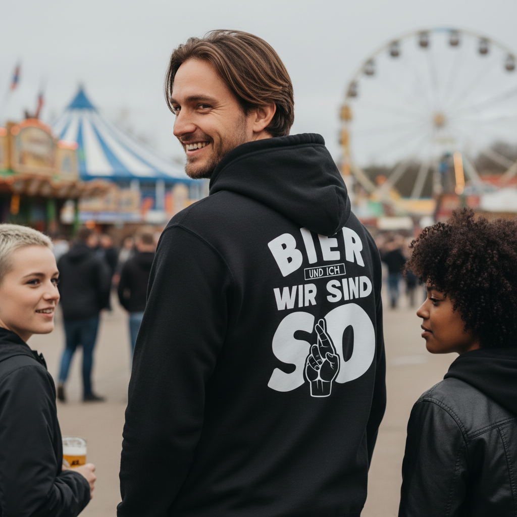Bier und ich wir sind so - Unisex Hoodie