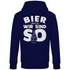 Bier und ich wir sind so - Unisex Hoodie Navy Blue