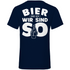 Bier und ich wir sind so - Herren V-Neck Shirt Navy