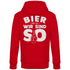 Bier und ich wir sind so - Unisex Hoodie Red