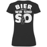 Bier und ich wir sind so - V-Neck Damenshirt Black