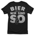 Bier und ich wir sind so - Damenshirt Black