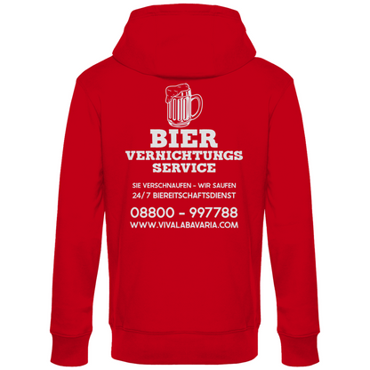 Bier vernichtungs Service - Unisex Hoodie Red