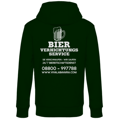 Bier vernichtungs Service - Unisex Hoodie Forest Green