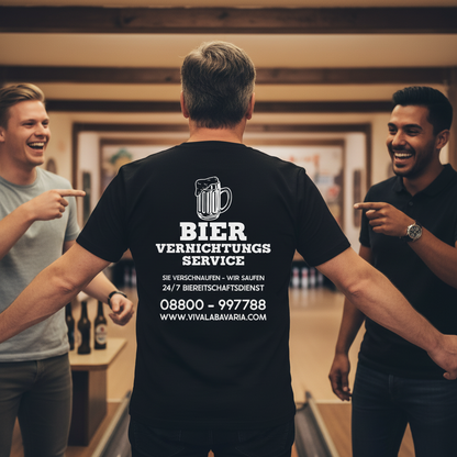 Bier vernichtungs Service - Herren V-Neck Shirt