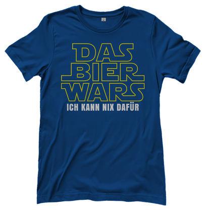 Das Bier Wars ich kann nix dafür Star Wars - Damenshirt Royal Blue