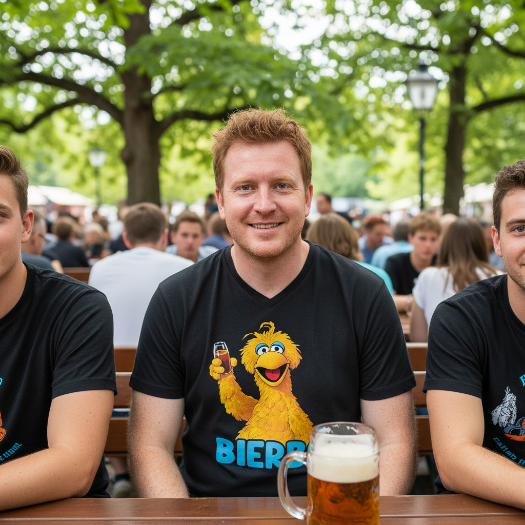 Sesamstraße - Bibo Bierbo - V-Neck Damenshirt