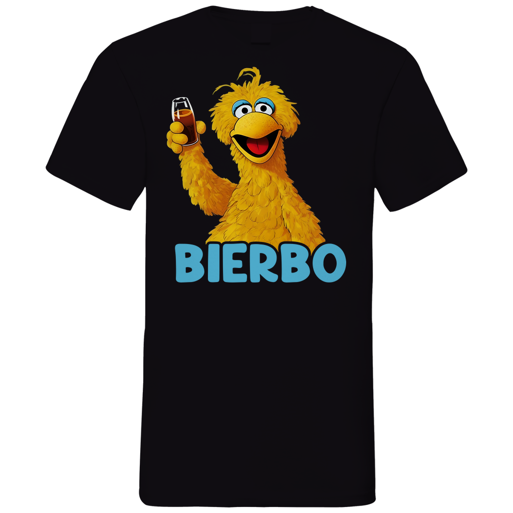 Sesamstraße - Bibo Bierbo - Herren V-Neck Shirt Black