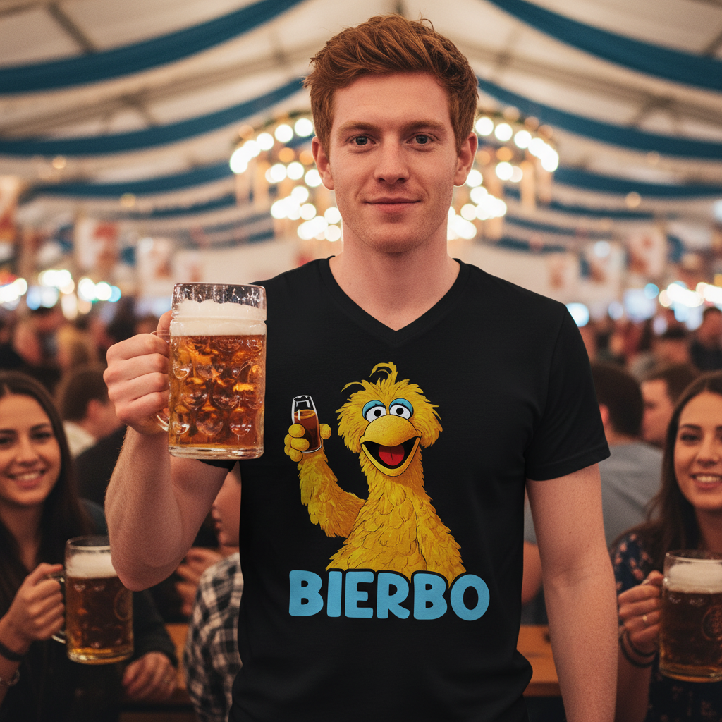 Sesamstraße - Bibo Bierbo - Herren V-Neck Shirt
