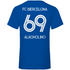 FC Biercelona Alkoholino 69 Fußball - Herren V-Neck Shirt Royal Blue
