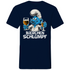 Bierchen Schlumpf Grafik - Herren V-Neck Shirt Navy