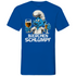 Bierchen Schlumpf Grafik - Herren V-Neck Shirt Royal Blue
