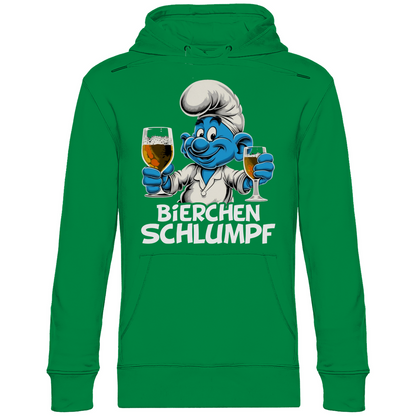 Bierchen Schlumpf Grafik - Unisex Hoodie Kelly Green