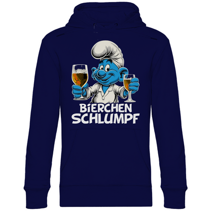 Bierchen Schlumpf Grafik - Unisex Hoodie Navy Blue